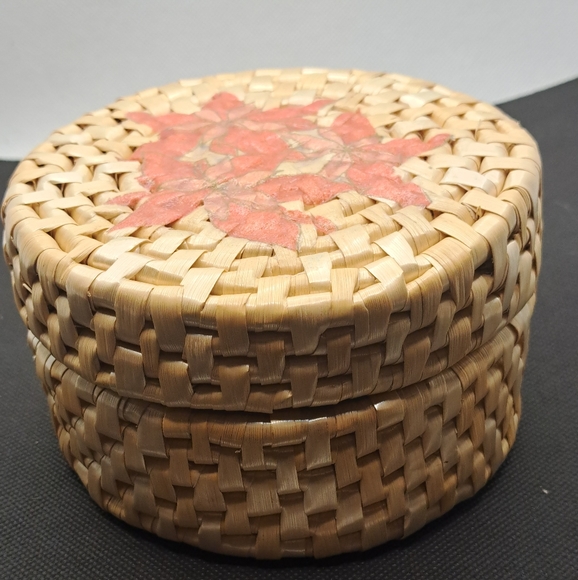 Vintage woven coasters set Boho. - Picture 1 of 5